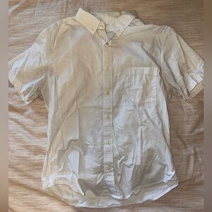 Short-sleeve Button-up Shirt | Goodfellow | White | Medium